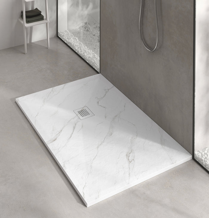 Base de douche en composite – Collection Marbrée