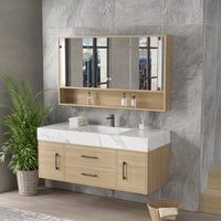 Vanité 48’’ complète – miroir LED+robinet+lingerie inclus