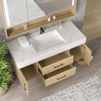 Vanité 48’’ complète – miroir LED+robinet+lingerie inclus