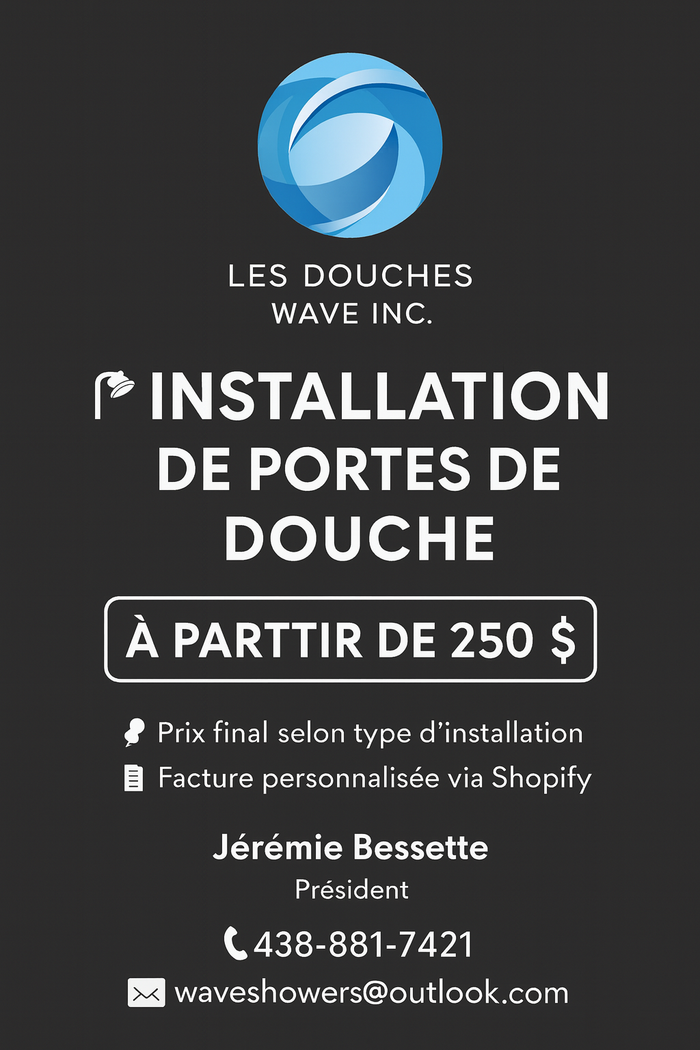 installation de porte de douche - prix sur devis