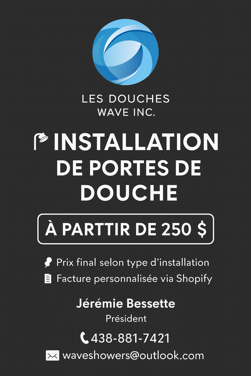 installation de porte de douche - prix sur devis